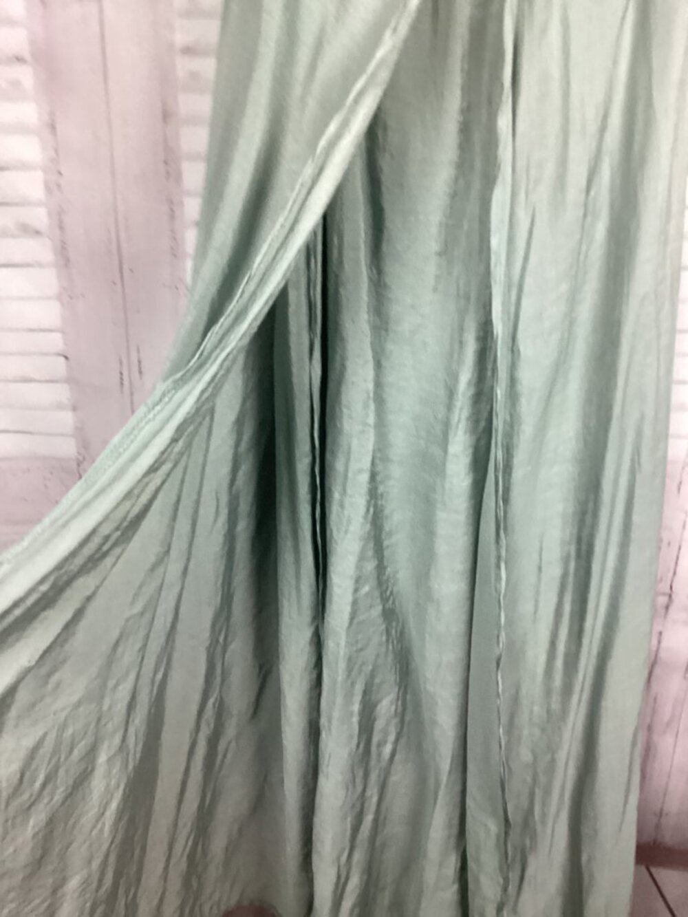 Hello Molly Sage Green Halter Maxi Dress 12 - Picture 5 of 11